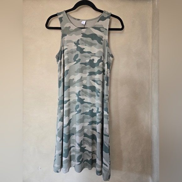 Old Navy | Printed Jersey Sleeveless Swing Dress, Size M - Picture 3 of 9